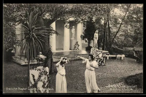 AK Hertenstein, Freilicht-Theater, Szene aus Sappho von Grillparzer