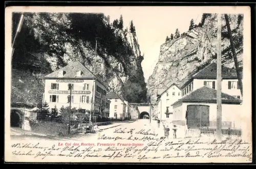 AK Le Col des Roches, Frontière Franco-Suisse, Hotel Federal