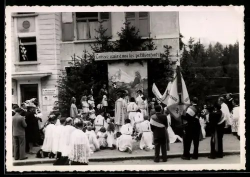 Foto-AK Crans-Montana, Prozession