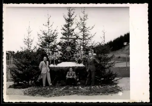 Foto-AK Crans-Montana, Altar im Winter