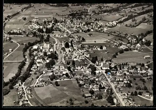 AK Ebnat-Kappel, Teilansicht, Fliegeraufnahme