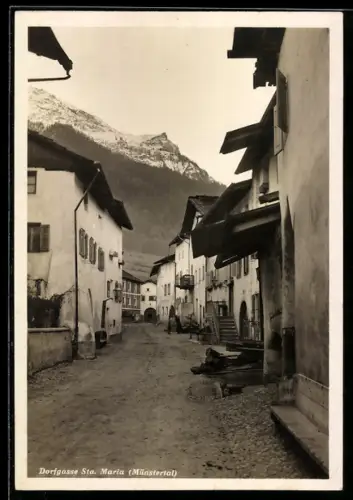 AK Sta. Maria /Münstertal, Strasse Dorfgasse