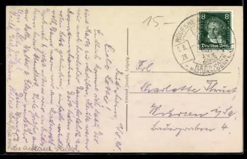 AK Schloss Rheinstein, Rheindampfer