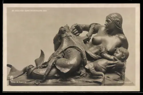 AK H. Herter: Meertyrann, Plastik