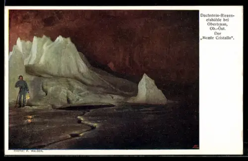 AK Obertraun, Dachstein-Rieseneishöhle, Monte Cristallo