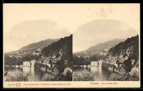 Stereo-AK Tremezzo /Comer See, Villa Carlotta am Comer See
