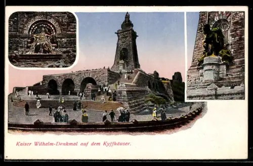 AK Kyffhäuser, Kaiser Wilhelm-Denkmal auf dem Kyffhäuser