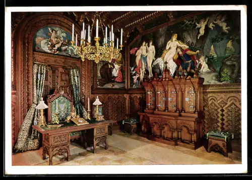 AK Schloss Neuschwanstein, Arbeitszimmer