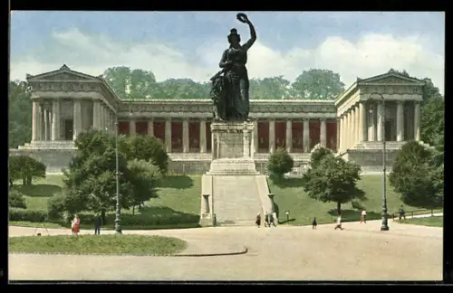 AK München, Bavaria mit Ruhmeshalle