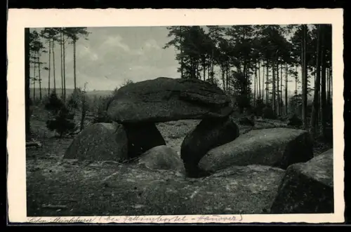 AK Fallingbostel, Sieben Steinhäuser, Torbogen, Gesteinsformation