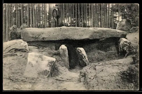 AK Fallingbostel, Siebensteinhäuser Hünengrab, Ausgrabung