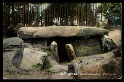 AK Fallingbostel, Siebensteinhäuser Hünengrab