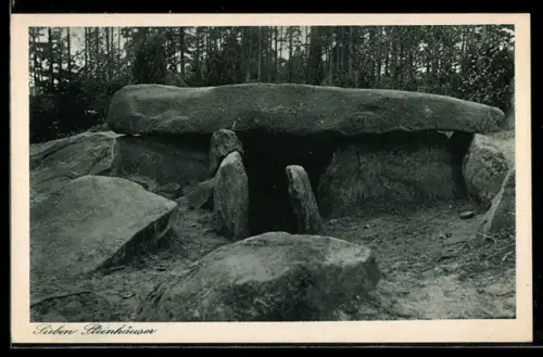 AK Fallingbostel, Siebensteinhäuser Hünengrab, Ausgrabung
