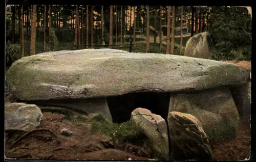 AK Fallingbostel, Siebensteinhäuser Hünengrab, Ausgrabung