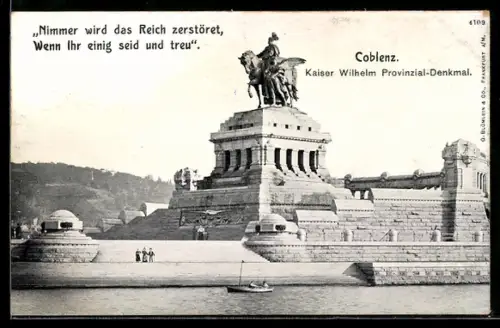 AK Coblenz, Kaiser Wilhelm-Provinzial-Denkmal