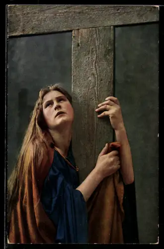 AK Oberammergau, Passionsspiele 1922, Magdalenadarstellerin Paula Rendl