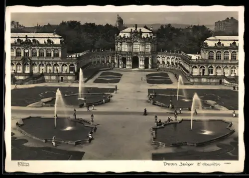 Foto-AK Walter Hahn, Dresden, NR. 10656: Wallpavillon im Zwinger