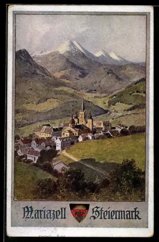 AK Deutscher Schulverein Nr. 552: Mariazell, Gesamtansicht