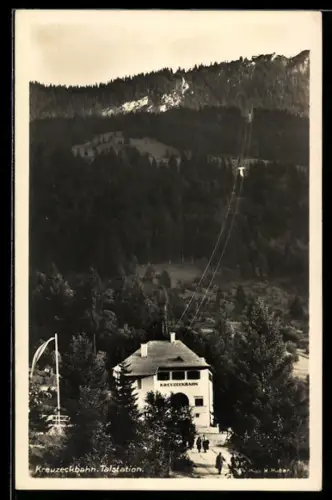 AK Talstation der Kreuzeckbahn, Seilbahn