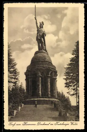 AK Teutoburger Wald, Blick auf das Hermanns-Denkmal