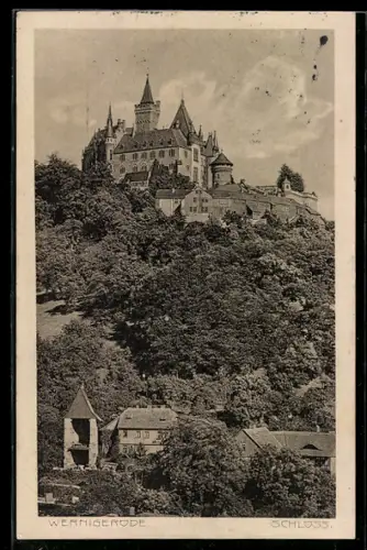 AK Wernigerode, Blick auf das Schloss