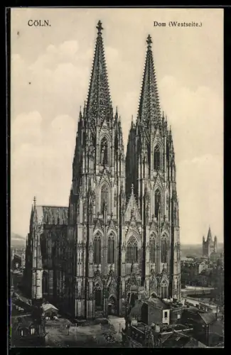 AK Köln, Der Kölner Dom, Westseite