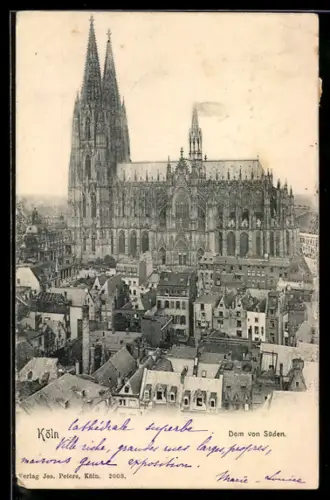 AK Köln, Dom von Süden