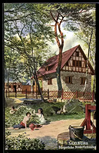 AK Saalburg, Bürgerliche Niederlassung