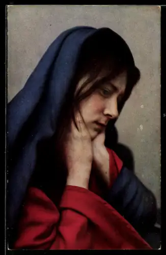 AK Passionsspiele Oberammergau 1922, Maria