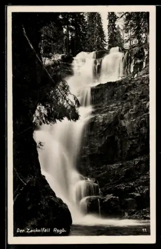 AK Zackelfall, Blick auf den Wasserfall