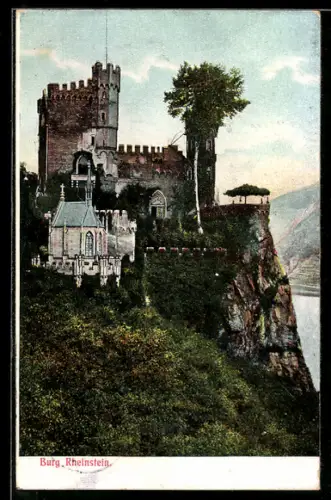 AK Rheinstein, Blick zur Burg
