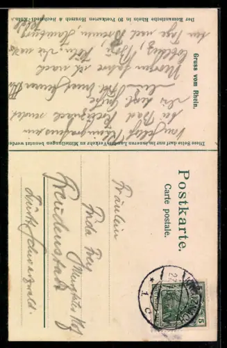 AK Rheinstein, Blick zur Burg