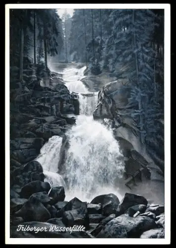 AK Triberg, Partie an den Wasserfällen