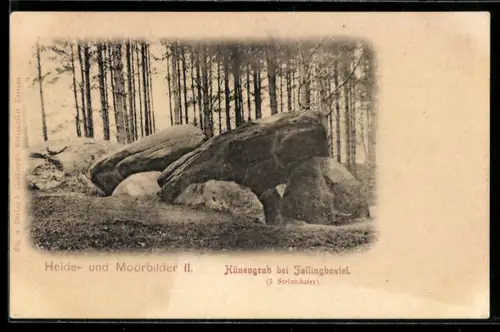 AK Fallingbostel, Hünengrab, Sieben Steinhäuser