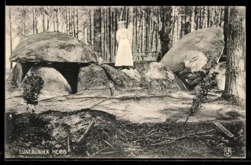 AK Fallingbostel, Siebensteiner Hünengrab