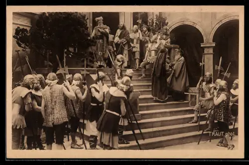 AK Oberammergau, Passionsspiele 1922, Nr. 69 Jesus vor Annas