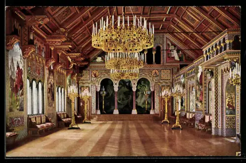 AK Schwangau-Hohenschwangau, Sängersaal im Schloss Neuschwanstein