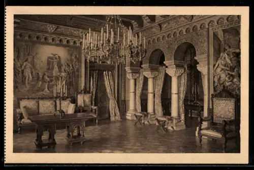 AK Kgl. Schloss Neuschwanstein, Wohnzimmer II