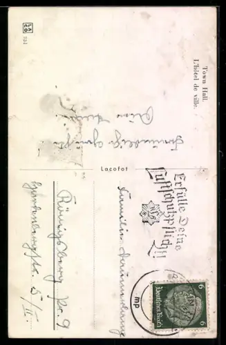 AK Berlin, Königstrasse vor dem Rathaus