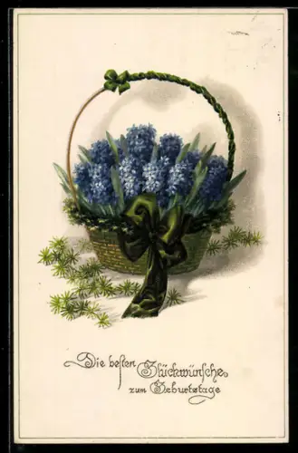 Künstler-AK Meissner & Buch (M&B) Nr. 2262: Schöner Blumenstrauss zum Geburtstag