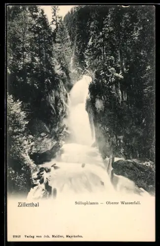 AK Zillerthal, Stillupklamm - Oberer Wasserfall