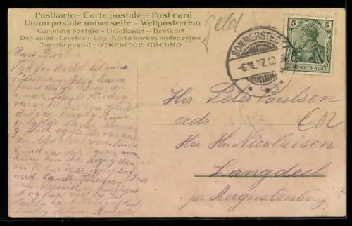 AK Englein unter Geldschein über eintausend Mark mit Rosen