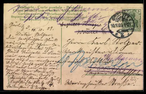 AK Englein unter Geldschein über eintausend Mark mit Rosen