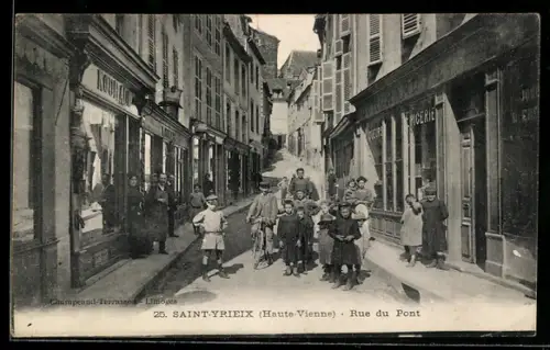 AK Saint-Yrieix /Haute-Vienne, Rue du Pont