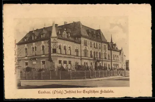 AK Landau /Pfalz, Institut der Englischen Fräulein, Aussenansicht