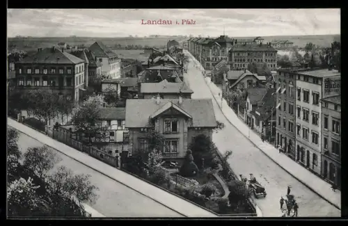 AK Landau, Strassenansicht von oben