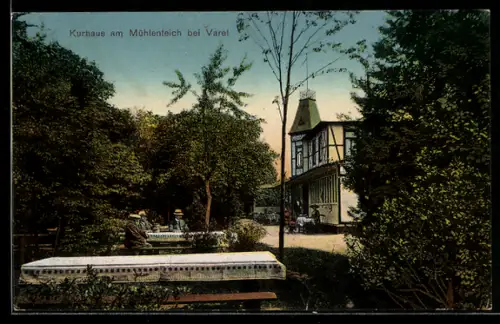 AK Varel, Kurhaus am Mühlenteich, Aussenbereich