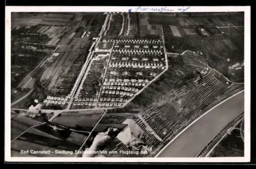 AK Bad Cannstatt, Fliegeraufnahme der Siedlung Steinhaldenfeld