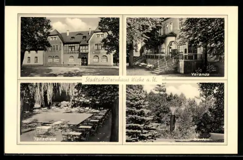 AK Wiehe a. U., Gasthaus Stadtschützenhaus