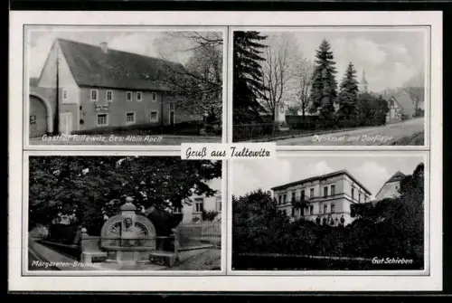 AK Tultewitz, Gasthaus, Margaretenbrunnen, Gut Schieben